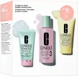 Clinique 3 Steps Skin Care Kit Skin Type 3 - Подарочный набор для жирной и комбинированной кожи, 1 шт — фото 1
