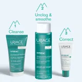 Uriage Hyseac Purifying Peeling Toner - Очищающий тоник для регуляции себума и сужающий поры с AHA, 250 мл — фото 7