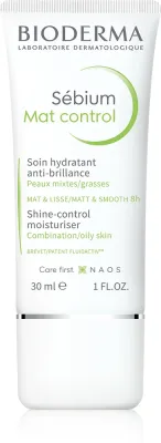 Bioderma Sebium Mat Control - Легкий увлажняющий крем против блеска и расширенных пор для лица, 30 мл