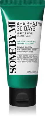 Some By Mi AHA∙BHA∙PHA 30 Days Miracle Acne Clear Foam - Глубоко очищающая пенка для проблемной кожи, 50 мл