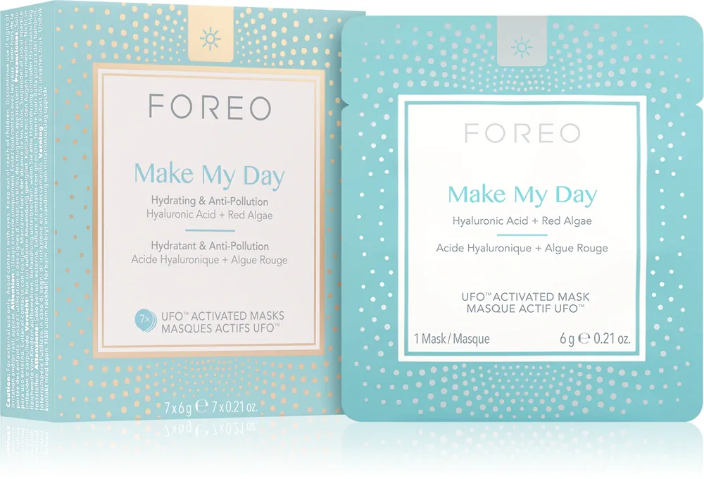 FOREO UFO Make My Day - Увлажняющая защитная маска для лица, 7 г