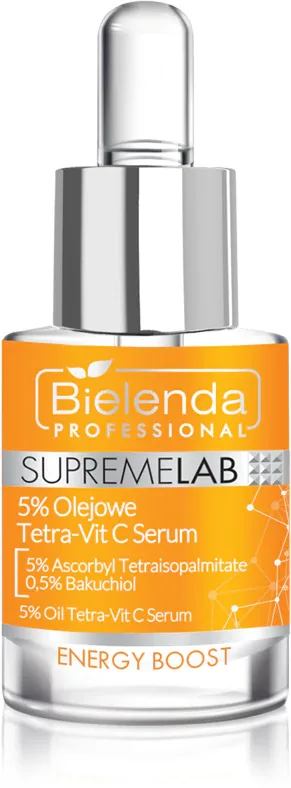Bielenda Professional Supremelab Energy Boost - 5% Олейное Тетра-Вит С Сыворотка для лица, 15 мл