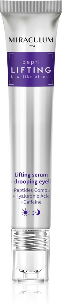 Сыворотка-лифтинг для век Miraculum Pepti Lifting serum for eyelids увлажняющая, 20 мл