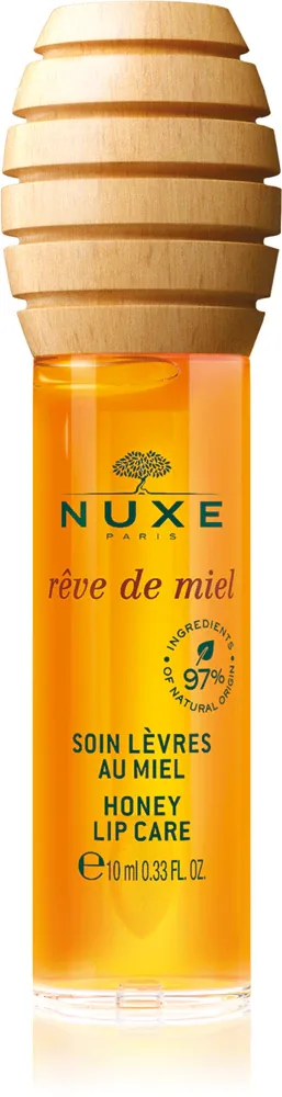Блеск-бальзам Nuxe Reve de Miel Honey Lip Care для губ, с мёдом и витамином E, 10 мл