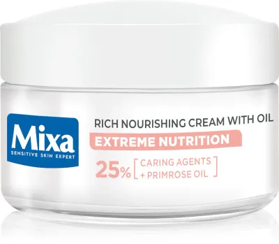 Mixa Extreme Nutrition - Богатый увлажняющий крем с маслом примулы, 50 мл