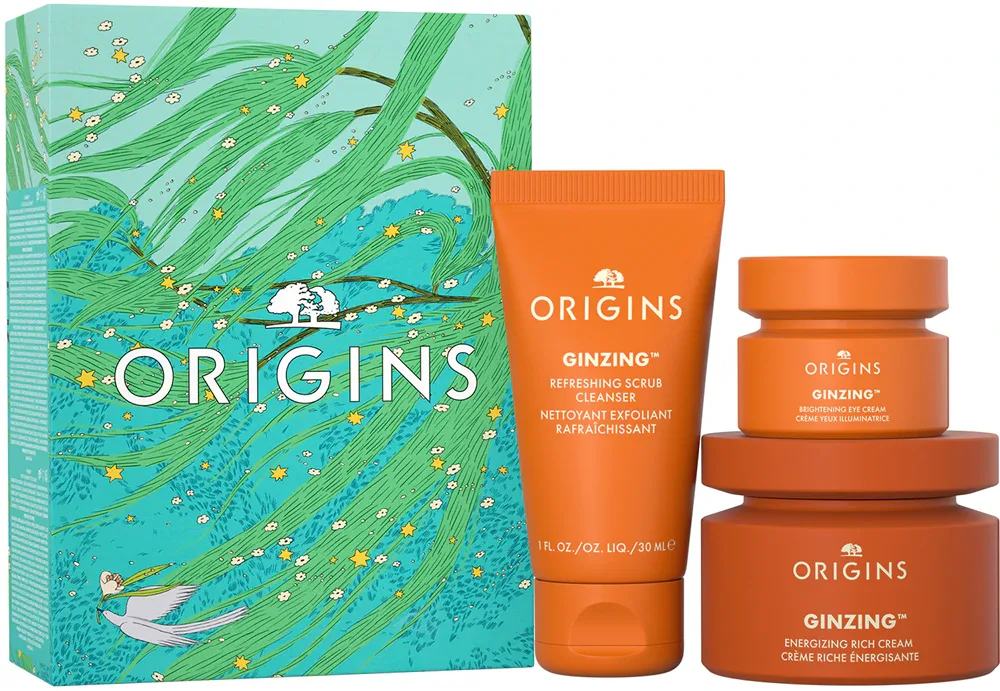 Origins Holiday Glowing Essentials - Подарочный набор для сухой кожи, 1 шт