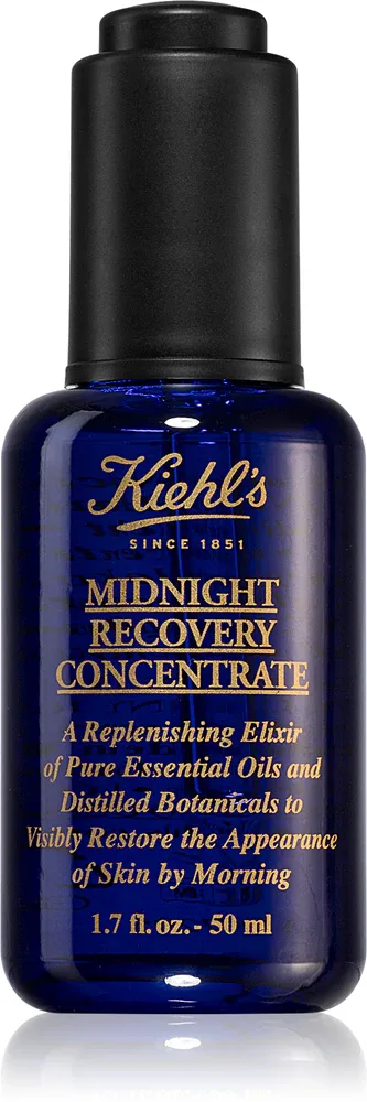 Kiehl's Midnight Recovery Concentrate - Ночное регенерирующее сыворотка для всех типов кожи, включая чувствительную
