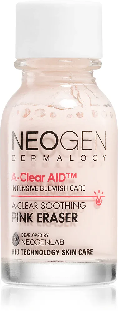 Neogen Dermalogy A-Clear Soothing Pink Eraser - Крем для лица против прыщей, 15 мл