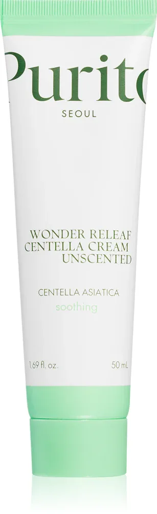 Purito Wonder Releaf Centella Cream Unscented - Крем для лица для смягчения, 50 мл
