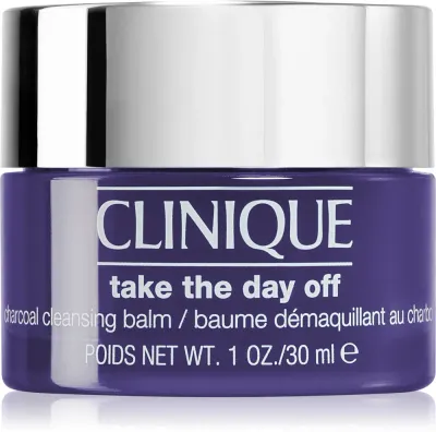 Clinique Take The Day Off Charcoal Detoxifying Cleansing Balm - Очищающее молочко для снятия макияжа с активным углем, 30 мл