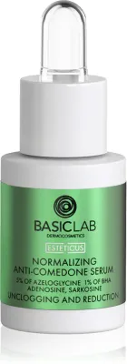 BasicLab Dermocosmetics Esteticus - Сыворотка для лица, уменьшающая поры и борющаяся с угрями, 15 мл
