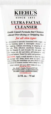 Kiehl's Ultra Facial Cleanser - Нежный очищающий гель для всех типов кожи, 75 мл