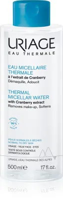 Uriage Hygiene Thermal Micellar Water - Normal to Dry Skin - Очищающая мицеллярная вода для нормальной и сухой кожи, 500 мл