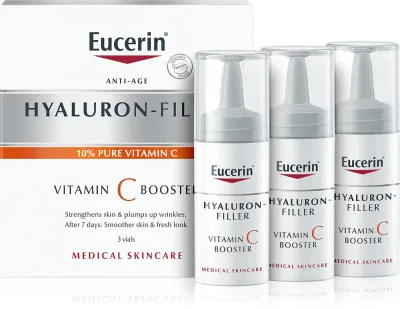 Eucerin Hyaluron-Filler Vitamin C Booster - Сыворотка против морщин с витамином C, осветляющая, 3 мл