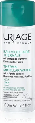 Uriage Hygiene Thermal Micellar Water - Combination to Oily Skin - Очищающий мицеллярный раствор для жирной и комбинированной кожи, 100 мл