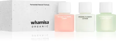 WHAMISA Organic Flowers Renewal Miniature Kit - Подарочный набор для идеальной кожи, 3 мл