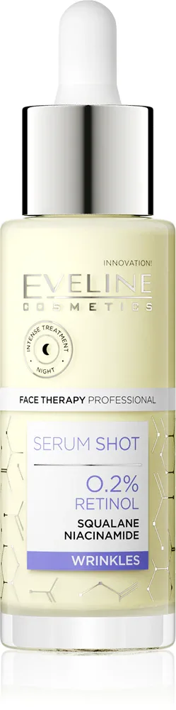 Eveline Cosmetics Serum Shot 0,2% Retinol - Сыворотка против морщин на ночь, 30 мл