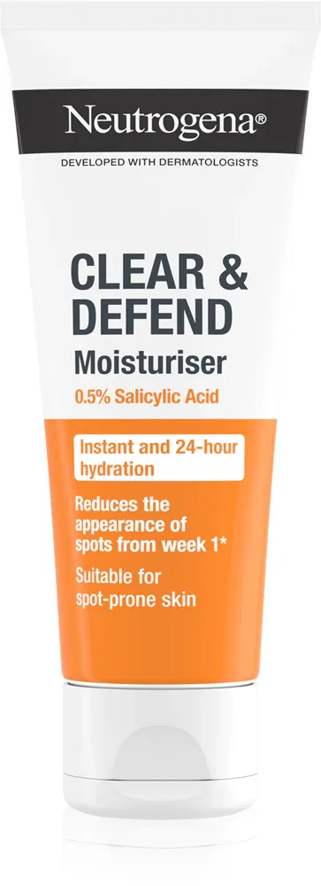 Neutrogena Clear & Defend 0.5% Salicylic Acid - Увлажняющий крем без масла, 50 мл