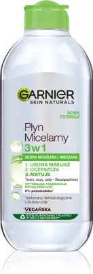 Garnier Skin Naturals Płyn Micelarny 3w1 - Мицеллярная вода для комбинированной и чувствительной кожи, 400 мл