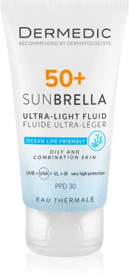 Dermedic Sunbrella - Эмульсия для загара для жирной кожи SPF 50+, 40 мл