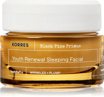 Korres Black Pine Primus - Ночной крем для лица против признаков старения, 40 мл