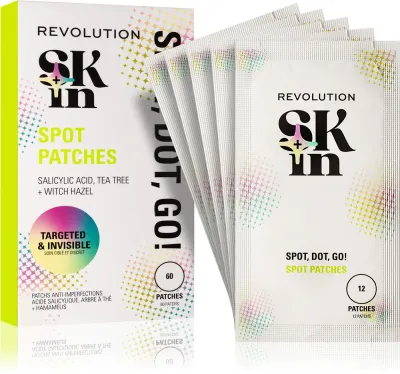 Патчи точечные Revolution Skincare Skindividual Clearly Clarify Spot, Dot, Go! Salicylic Acid Spot Patches с салициловой кислотой, 60 шт