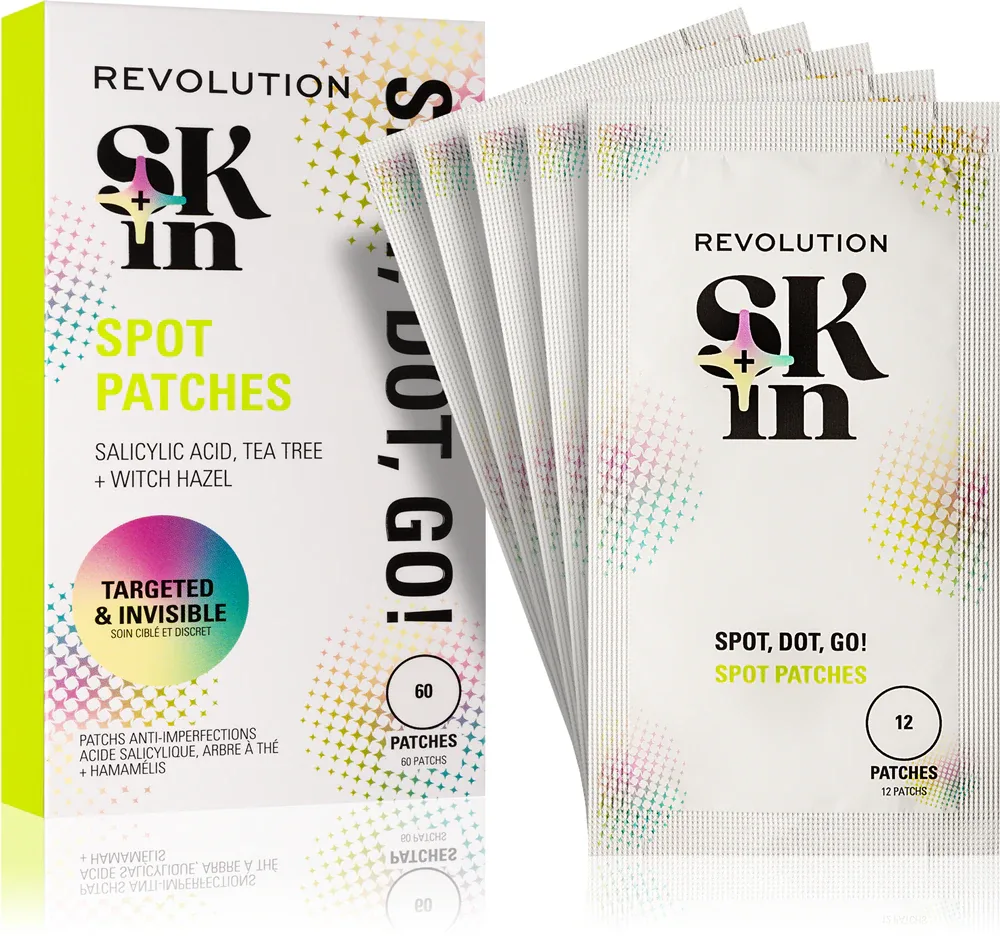 Патчи точечные Revolution Skincare Skindividual Clearly Clarify Spot, Dot, Go! Salicylic Acid Spot Patches с салициловой кислотой, 60 шт