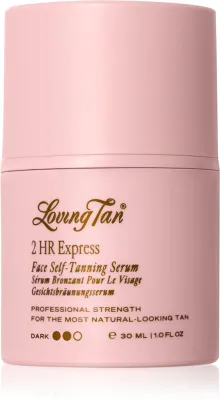 Автозагар для лица Loving Tan 2 HR Express с гиалуроновой кислотой и маслом жожоба, 30 мл