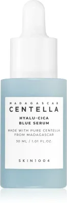 SKIN1004 Madagascar Centella Hyalu-Cica Blue Serum - Сыворотка интенсивного увлажнения для смягчения и укрепления чувствительной кожи, 30 мл