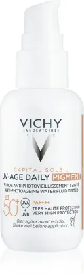 Vichy Capital Soleil Daily SPF50+ - Защитный тонизирующий флюид для лица SPF 50+, 40 мл