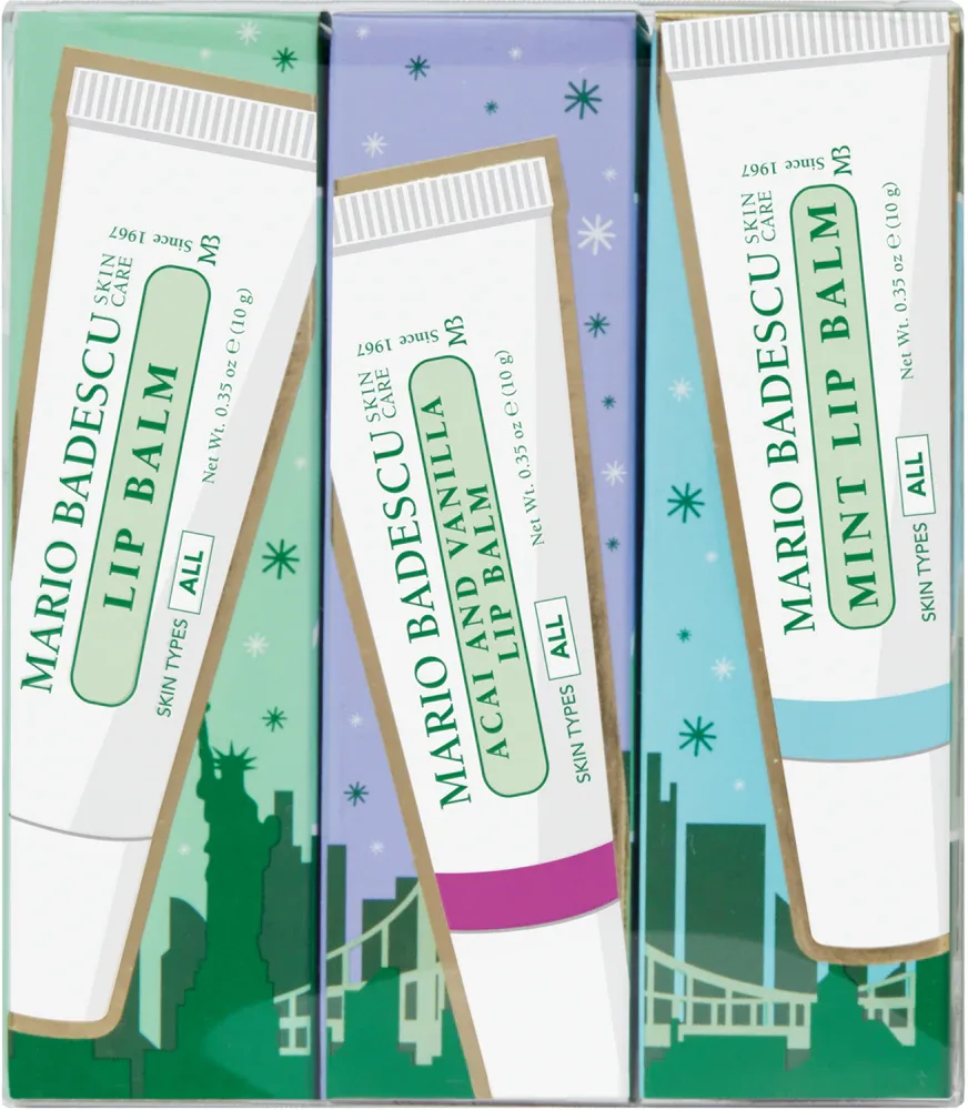 Mario Badescu Lip Balm Trio - Подарочный набор для губ