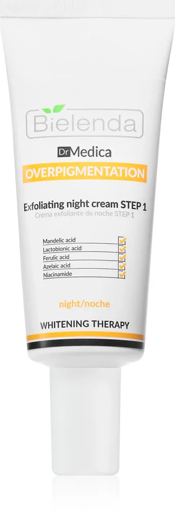 Bielenda Dr Medica Overpigmentation - Ночной крем для лица с эффектом отшелушивания, 30 мл