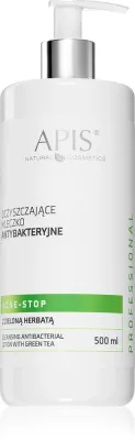 Apis Natural Cosmetics Acne-Stop Home TerApis - Молочко для очищения кожи с зеленым чаем, 500 мл