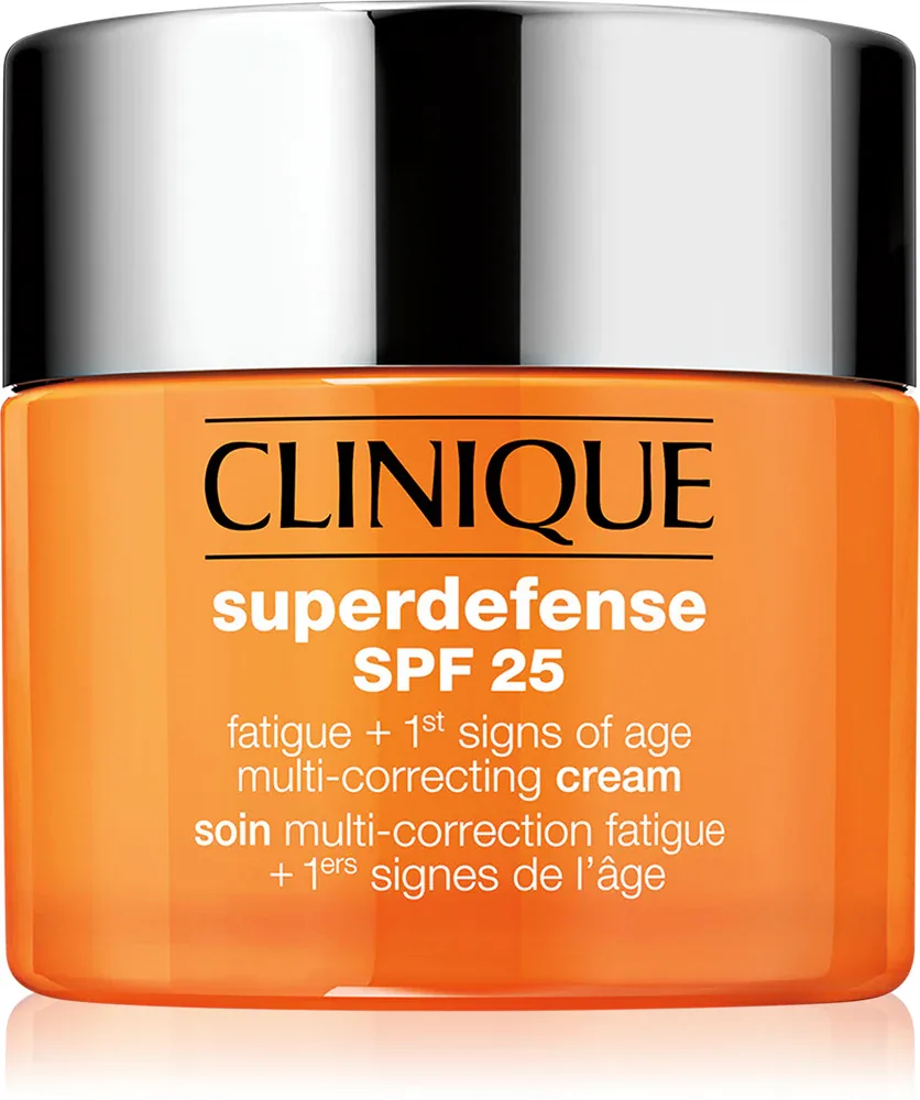 Clinique Superdefense SPF 25 Fatigue + 1st Signs Of Age Multi-Correcting Cream - Крем против первых признаков старения для сухой и комбинированной кожи