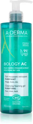 A-Derma Biology AC - Пенящийся гель для очищения жирной и комбинированной кожи, 400 мл