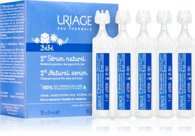 Uriage Bebe 1st Natural Serum - Спокойствие для глаз и слизистой носа, 15 мл