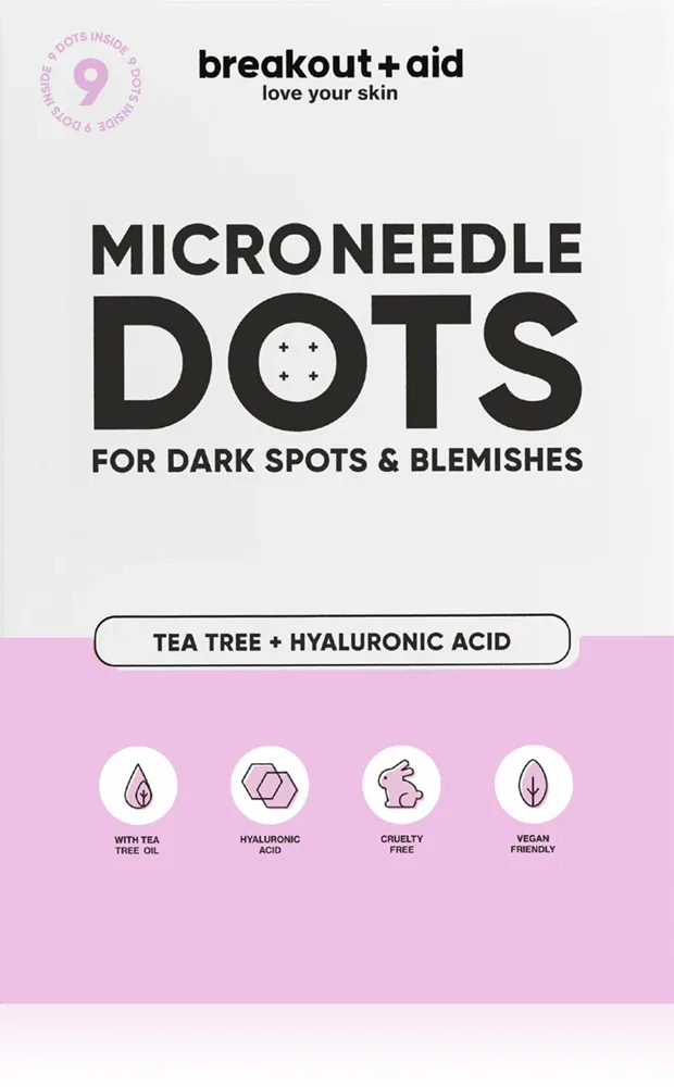 breakout + aid Microneedle Dots - Крем для лица с микроиглами от пигментации после угрей, 9 шт