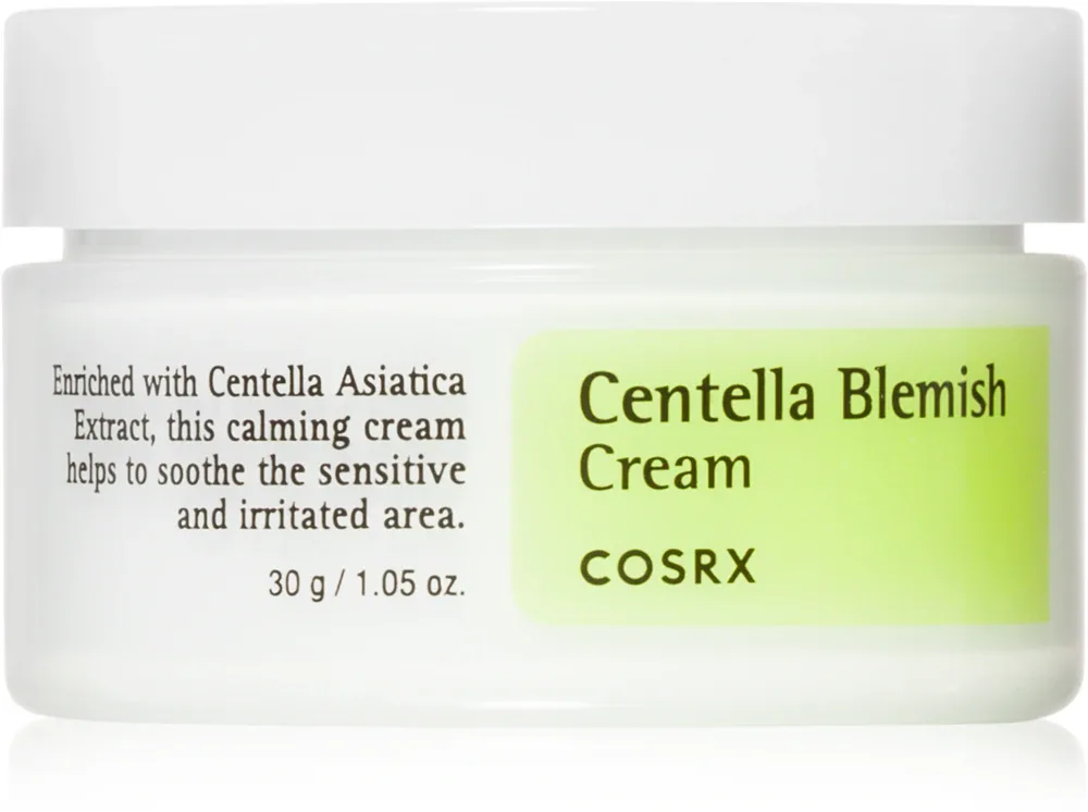 Cosrx Centella Blemish Cream - Питательный крем, смягчающий кожу и уменьшающий покраснения, 30 мл