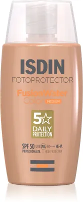 ISDIN Fotoprotector FusionWater - Защитный тонирующий флюид для лица SPF 50, 50 мл