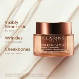 Clarins Extra-Firming Night Cream - Крем лифтинг против морщин для сухой кожи ночью, 50 мл — фото 2