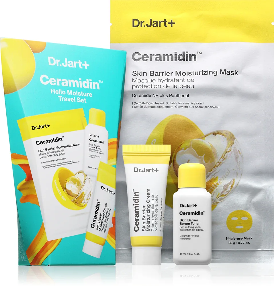 Dr. Jart+ Ceramidin Hello Moisture Travel Set - Набор для лица, восстанавливающий защитный барьер - ОЗОН, 1 шт