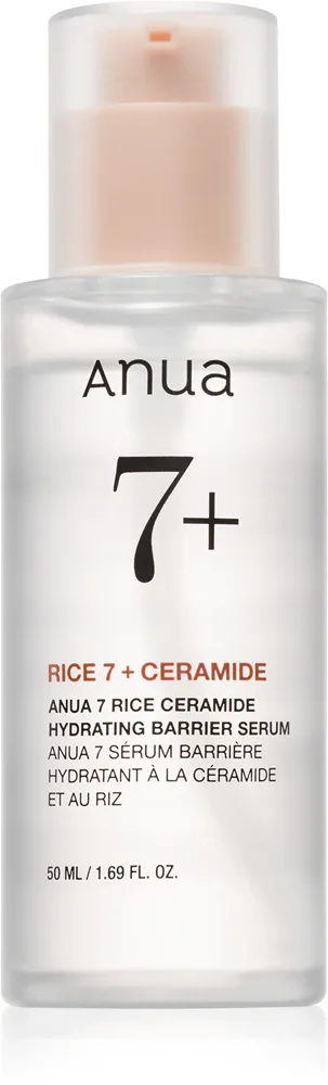 Anua Rice 7 Ceramide Hydrating Barrier Serum - Интенсивное увлажняющее сыворотка для лица, восстанавливающая защитный барьер кожи, 50 мл