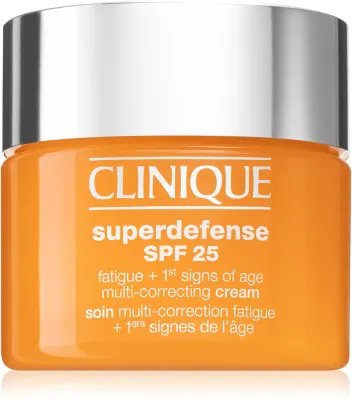 Clinique Superdefense SPF 25 Fatigue + 1st Signs Of Age Multi-Correcting Cream - Крем против первых признаков старения для жирной и комбинированной кожи, SPF 25 50 мл