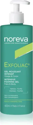 Noreva Exfoliac Intensive Foaming Gel - Пенящийся очищающий гель против несовершенств кожи, 400 мл