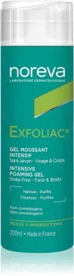 Noreva Exfoliac Intensive Foaming Gel - Пенящийся очищающий гель против несовершенств кожи, 200 мл