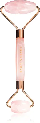 Crystallove Rose Quartz Roller - Массажный ролик для лица, 1 шт