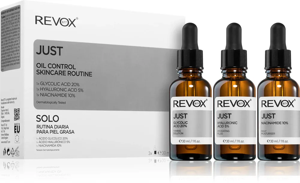 Revox B77 JUST Oil Control Skincare Routine - Набор для жирной кожи