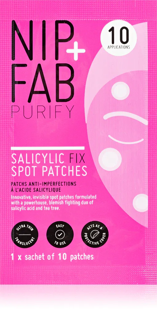 NIP+FAB Salicylic Fix - Очищающие пластыри для лица, 10 шт