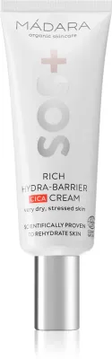 MÁDARA SOS+ Rich Hydra-Barrier CICA - Крем увлажняющий для лица, 40 мл