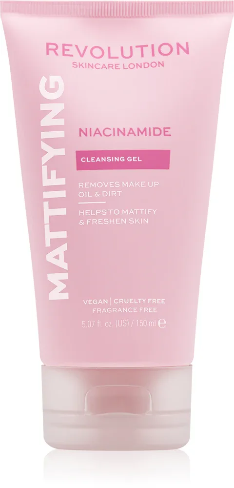 Revolution Skincare Niacinamide Mattify - Матирующий гель для очищения, 150 мл
